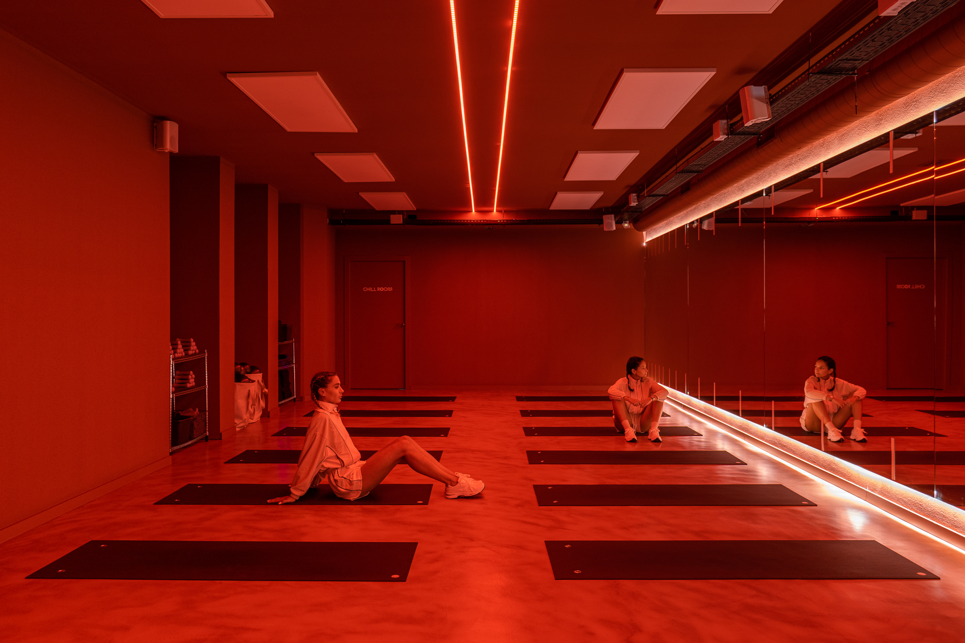 Fitness studio interior design Barcelona