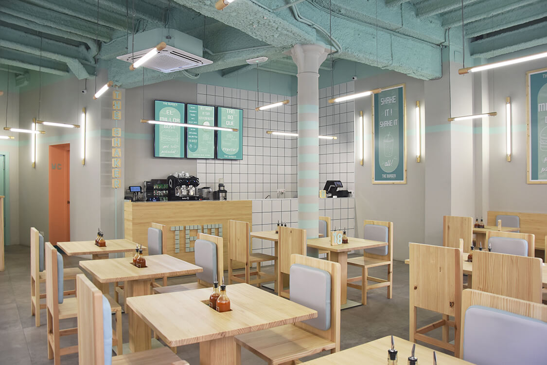 The Burger Maker restaurant interior design
